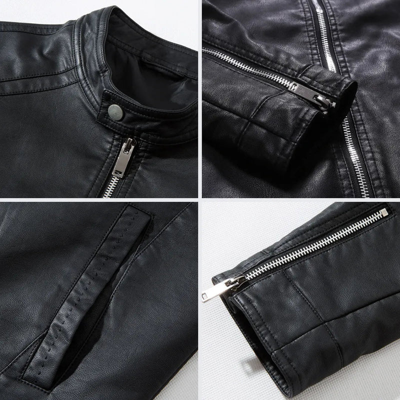Chaqueta Masculina de Cuero Raven